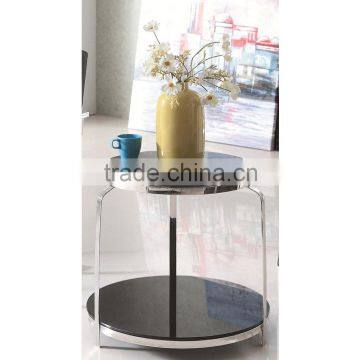 Glass new design corner table