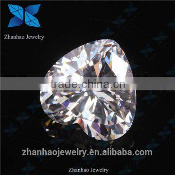 white heart cutting cubic zirconia big cubic zirconia stone/crystal white stone/golden white ledge stone