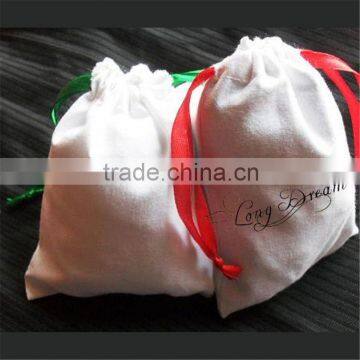 drawstring cotton dust bag with logo