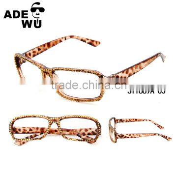 ADE WU Women Men High Quality Optical Glasses Rhinestone Frame Eyes Protect Glasses UV400 Ladies Anti-fatigue Computer Glasses