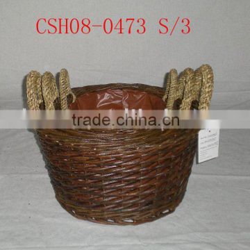 willow basket for garden or plant