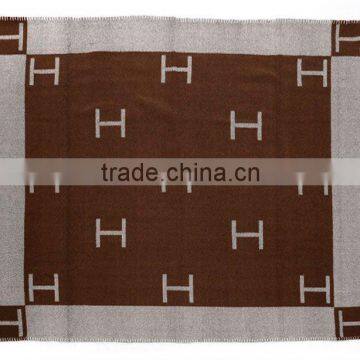 jacquard cahsmere woven bed throws/blankets