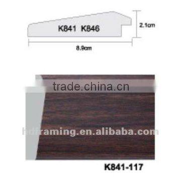 New style Wood color ps moulding/ps picture frame moulding/black wood picture frame moulding