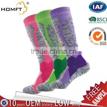 Outdoor Thicker Cotton Cushioned Ski Socks Women Knee High