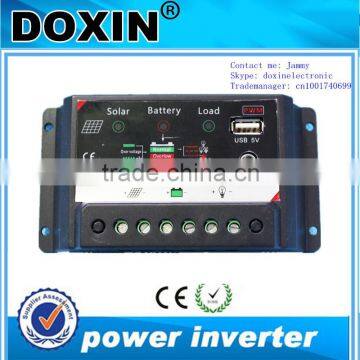 PWM DC12V/24V 10A Solar charge controller with USB port