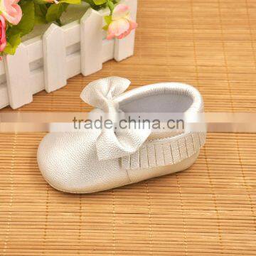 Leather wholesale shoes baby moccasins tassel leather baby shoes