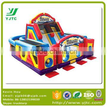 Outdoor Giant Inflatable Obstacle Course Equipment For Adult