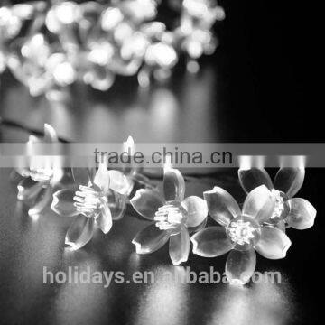 7M 50 LED Purple Blossom Decorative Gardens Fairy String Solar Lights