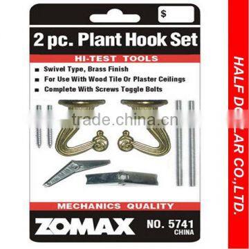 2pcs Plant Hook Set,HI-Test Tool, Hooks with Screws For One Dollar Item