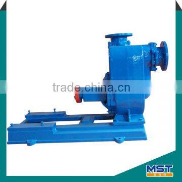 Horizontal stainless steel self-priming trash pump