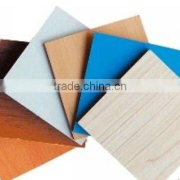 CARB plain /melamine MDF E2 glue poplar core for decoration and furniture