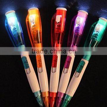 Factory wholesale White Color Light Advertising LED Light Ball pen