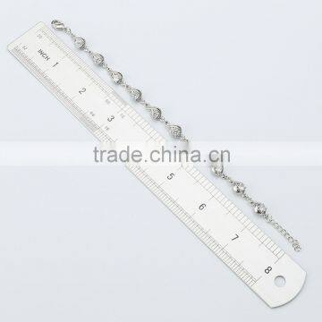 Unique Design Solitaire Cubic Zirconia Bracelet Length Adjustable Jewelry Best Gift for Her photo-3