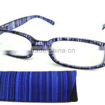 Cheap reading glasses blue stripes