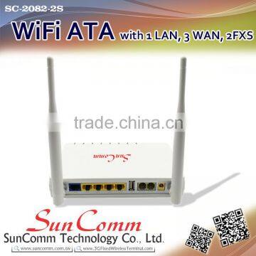 SC-2082-2S With 1 WAN, 3 LAN, 2 FXS WiFi VoIP ATA photo-2