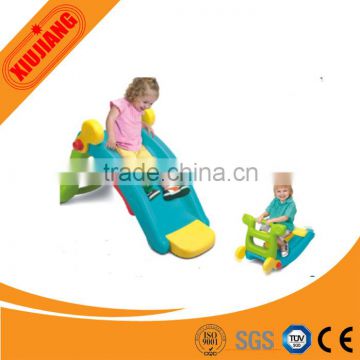 2 in 1 Kids Cheap Slide and Rocking Horse Soft Play Equipment