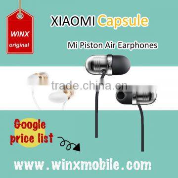 Best selling Original Xiaomi Capsule Earphone Mi Piston Air In-Ear Earphones with Mic Wire Control for mobile phone