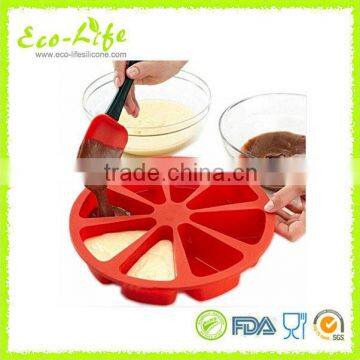 Food Grade Creative DIY 8 Part Scone Silicone Cake Mold, Oven Microwave Baking Mould, Kitchen Cake Decorating Cake Tools