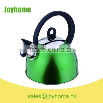 color body stainless steel tea maker whistling kettle