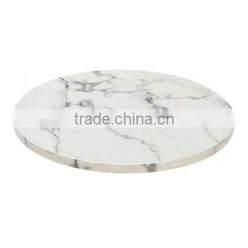 2016 Hot Sale Modern Furniture Custom Cut Carrara Marble Inlay Table Top Dining Table photo-2