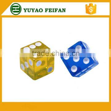 Plastic Game Dice With Round Corner Transparent 6 Sided Dice photo-2