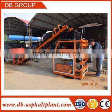 automatic soil earth caly compressed interlock brick making machine