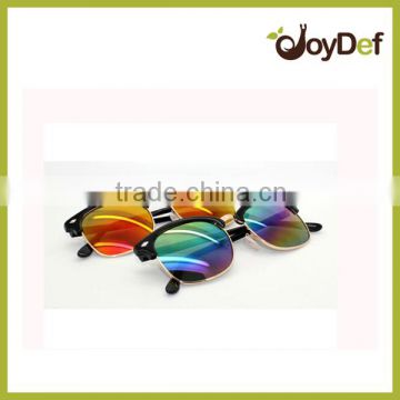 The most popular and fashionable metal frame rainbow outdoor sunglasses with mirror lens