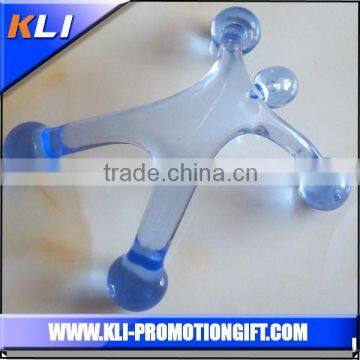 wholesale blue transparant human shape body personal massager