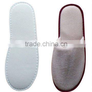colour poly terry closed toe hotel slipper