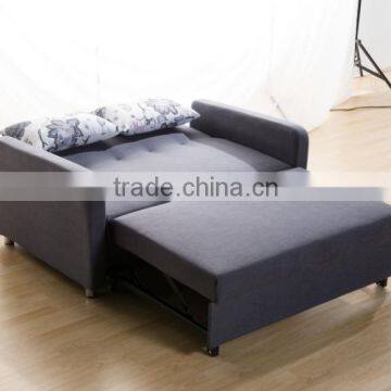 Two Seats Folding Sofa Bed with strong wood frame