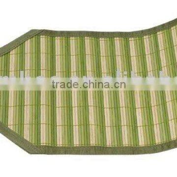 Green color Bamboo place mat with Green PP border