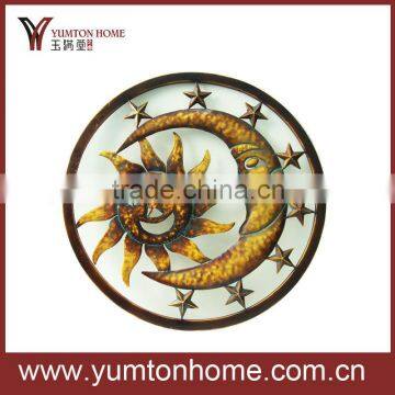 Metal moon and stars wall decor