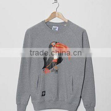 fashion crewneck fleece pullover men crewneck sweatshirt