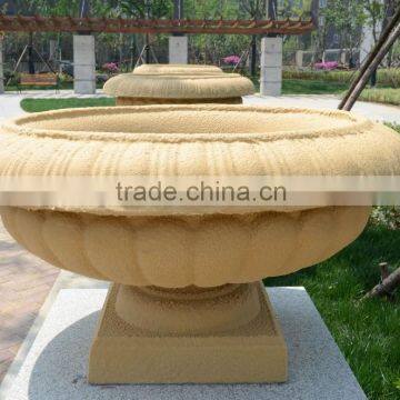 fiberglass urns outdoor decorative urn with sand spouting finish sand urn