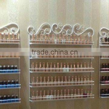 wall customed metal display stands nail polish rack