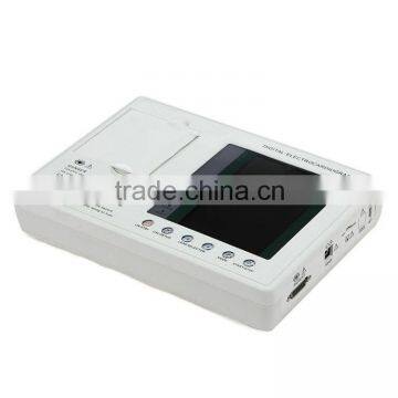 CE Certificated 3 Channel Color Touch Screen Digital Electrocardiograph ECG Machine photo-3