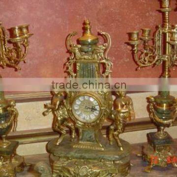 French clock set