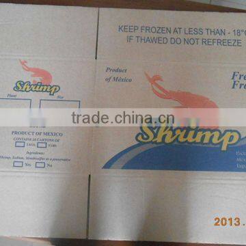 Produce Good Quality Frozen Seafood Packing Box