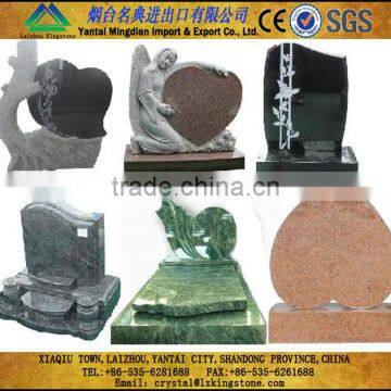 green granite headstone,China nature stone tombstone