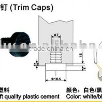 8/8.5/9mm plastic trim caps