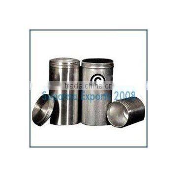 Aluminum Canisters With Screw On Lids