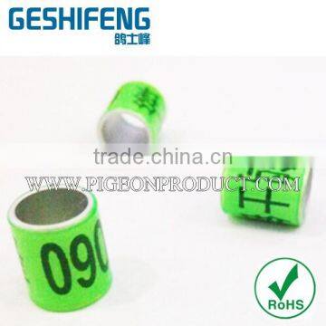 2015 new product Aluminium core with plastic coat ring,ring pigeon 250