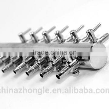 8 mm in 4mm Out One Way in 12 Way Out Metal Air Control Valve Both for Liquid photo-2