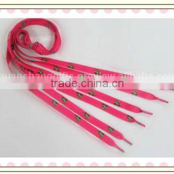 custom heat transfer printing shoe laces no minimum order