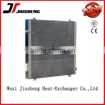 China Manufacture Air Cooled Plate and Bar hydraulic fan oil cooler with lager heat transfer surface