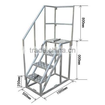 aluminum anti-slip mobile platform ladder, aerial working platform