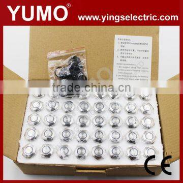 Hot Sale LA16JSF ROHS 16mm Flat Round With Ring LED IP65 Pin Terminal 3A/250VAC Push Button Switch Push Button Music Boxes photo-6