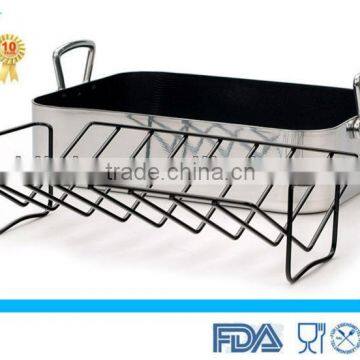 BBQ Baking Pan High-quality Aluminium Rectangle Turkey Roaster photo-2
