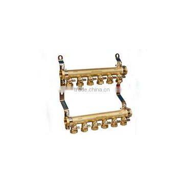 180 Degree Exhaust Water Brass Floor Heating Manifold photo-2