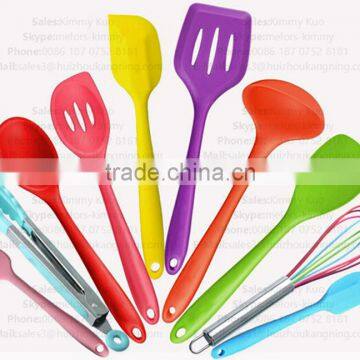 Food Safe Cooking Utensil Set stainless steel and silicone cookware set ladle